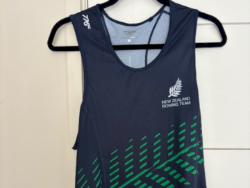 LOT 13: Elite NZ Rowing Navy Singlet - Size M – Donated by SPC Coach Harry Molloy