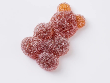 Simon Lewis Wards : "Sugar Coated" Glass Gummi Bear (Sour Orange)