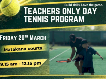 TEACHER ONLY DAY TENNIS PROGRAM