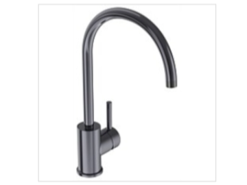 Gun metal swivel spout kitchen mixer and install